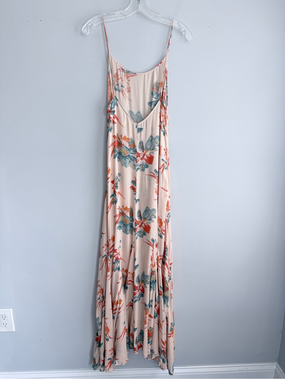 Free People Star Chasing Floral Slip Maxi Dress XS Boho Cottagecore Low Back - Picture 6 of 16